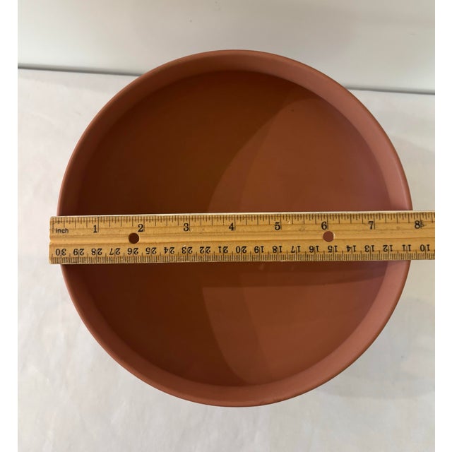 Rare Vintage 1957 Wedgwood Terra Cotta Round Footed Imperial Bowl For Sale In Phoenix - Image 6 of 9