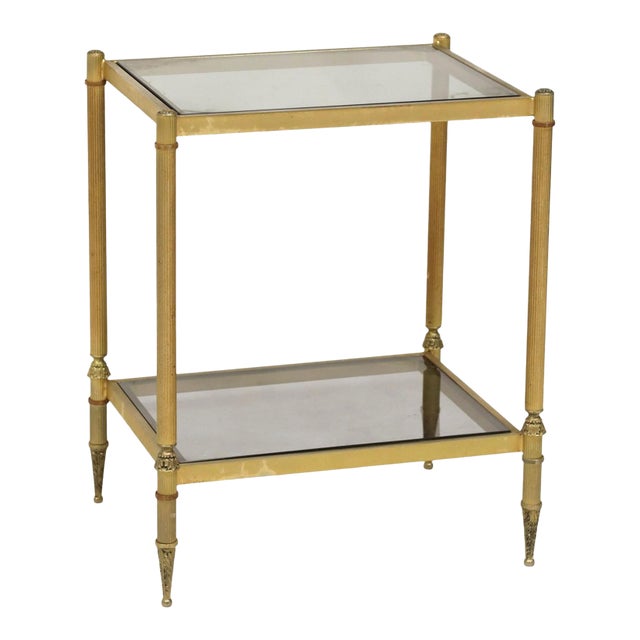 Maison Jansen Style Two Tier Side Table For Sale