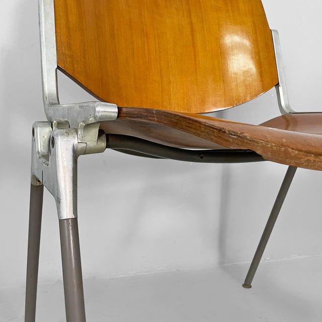 Italian Modern Wood DSC Chairs by Giancarlo Piretti for Castelli, 1970s, Set of 6 For Sale - Image 16 of 18