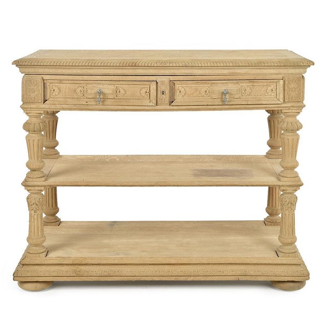 19th Century Carved Oak Sideboard For Sale - Image 8 of 8