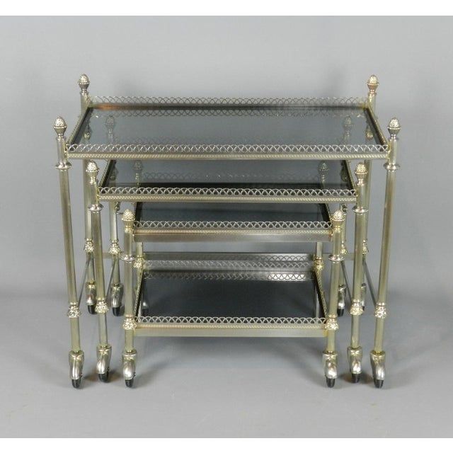 Mid-Century French Nesting Tables, Set of 3 For Sale - Image 6 of 7