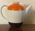 Mid-Century Modern Eschenbach Bavaria Mid-Century Modern Porcelain Teapot or Coffee Pot With Brown and Orange Stripes For Sale - Image 3 of 16