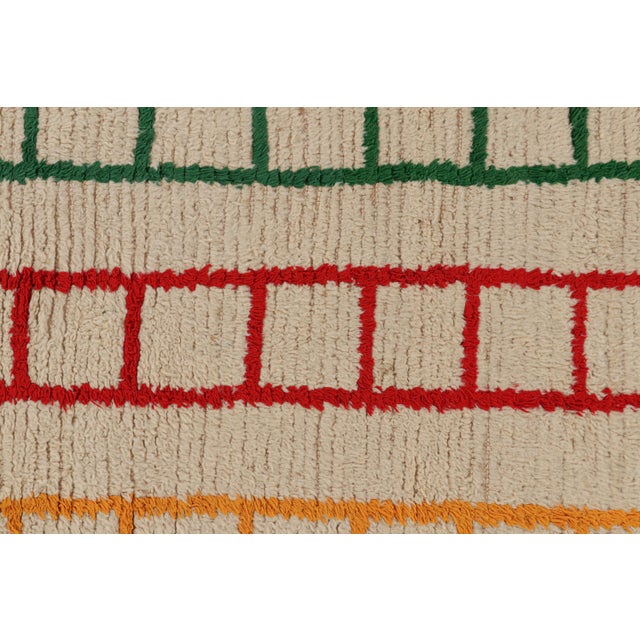 Moroccan Vintage Moroccan Runner With Polychromatic Geometric Patterns, From Rug & Kilim For Sale - Image 3 of 7