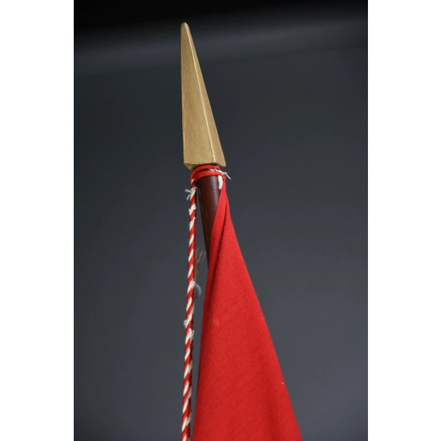1950s Monumental Royal Danish Guardsman with Flag by Kay Bojesen, 1950s For Sale - Image 5 of 14