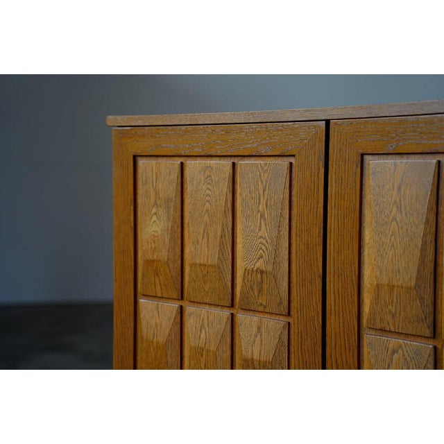 Wood Graphical Cabinet by Bartels, Germany, 1970s For Sale - Image 7 of 9