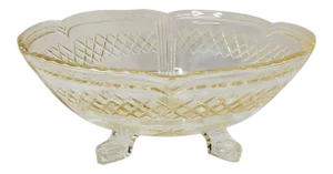 Art Deco Imperial Glass Pie Crust Bowl