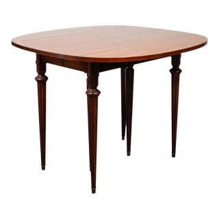 Regency Style Mahogany Drop Leaf Dining Table For Sale
