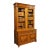 French Louis Philippe Style Walnut Bibliotheque Bookcase, Circa 1900s For Sale