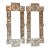 Antique 19th Century Aesthetic Movement Brass Architectural Grills or Picture Frames for Mirrors Dated 1883 - A Pair For Sale