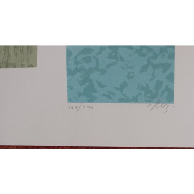 Abstract 1979 "Cape Cod Interior" Abstract Serigraph by Seong Moy For Sale - Image 3 of 7