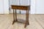 Wood Italian 19th Century Walnut Side Table with Inlaid Banding and Turned Legs For Sale - Image 7 of 12