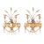 Antique Pair of Italian Gilt Wall Sconces With Wheat Stalk Motif For Sale - Image 10 of 10