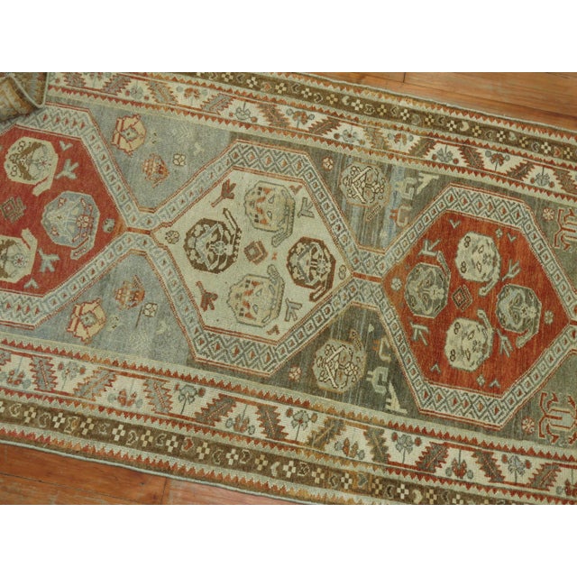 Earth Tone Malayer Antique Persian Runner For Sale - Image 14 of 18