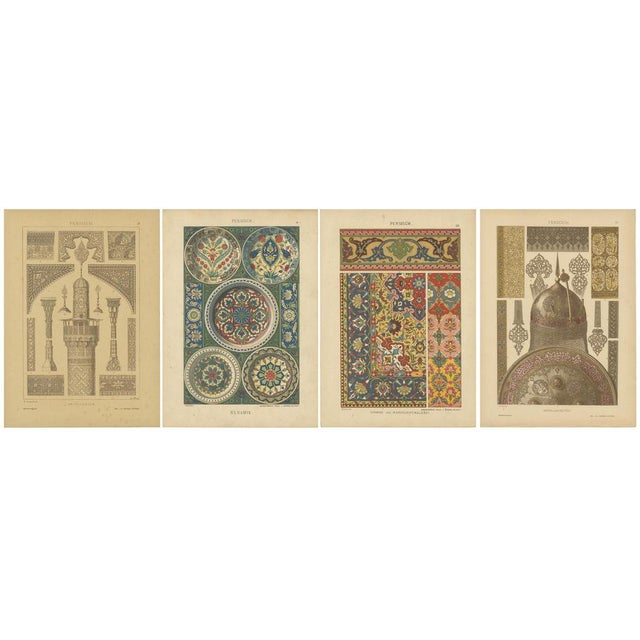 Dolmetsch, Ornamental Designs, 1887, Prints, Set of 4 For Sale - Image 6 of 6
