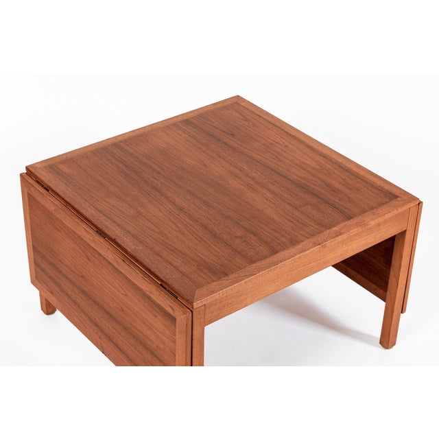 Mid Century Danish Extendable Teak Wood Coffee Table No. 5362 by Borge Mogensen For Sale In Detroit - Image 6 of 14