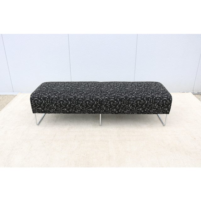 This elegant Balance bench designed by Jeffrey Bernett for Bernhardt Design, features a clean, tight look, and is soft and...