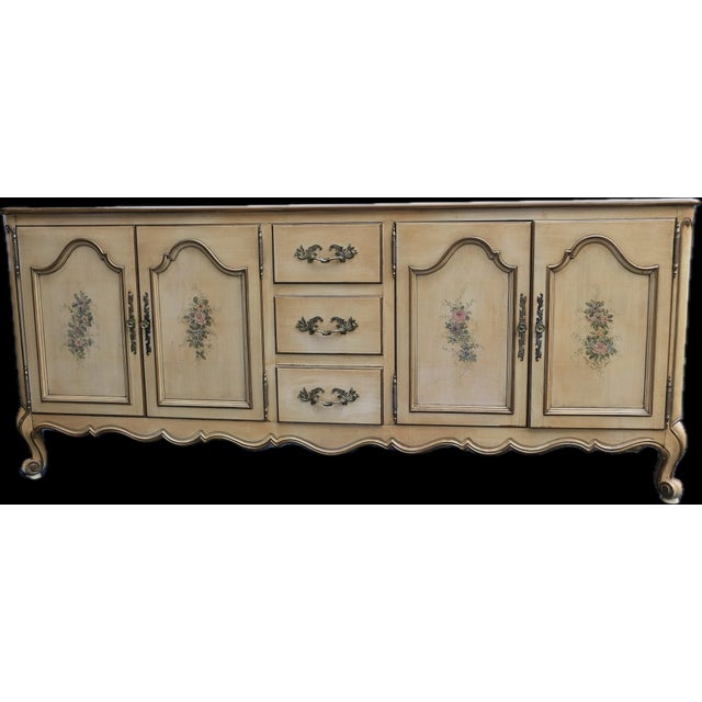1960s Vintage 1960's French Provincial Louis XV-style Buffet For Sale - Image 5 of 5