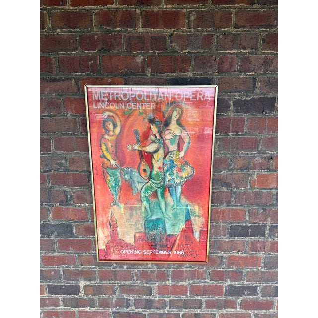 Marc Chagall Metropolitan Opera / Lincoln Center poster created for the opening of the new Metropolitan Opera House in...