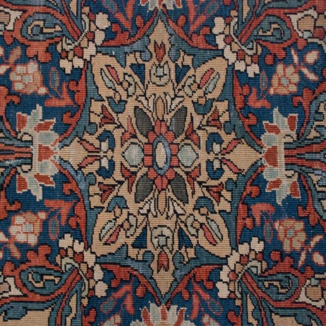 19th Century Saruk Farahan Carpet For Sale - Image 4 of 6