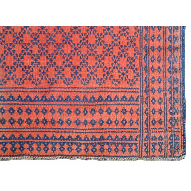 Mid 20th Century Vintage Reversible Saveh Kilim Rug For Sale - Image 11 of 12