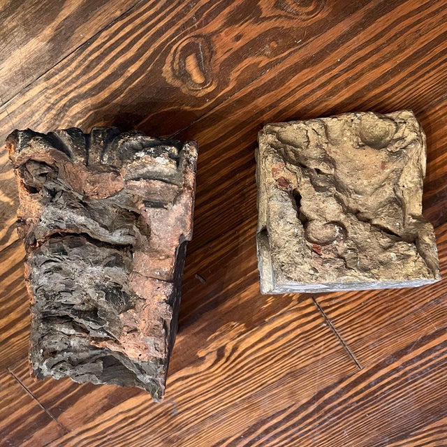 Early English Chatsworth House Cast Terracotta Architectural Brackets - a Pair For Sale In Denver - Image 6 of 6