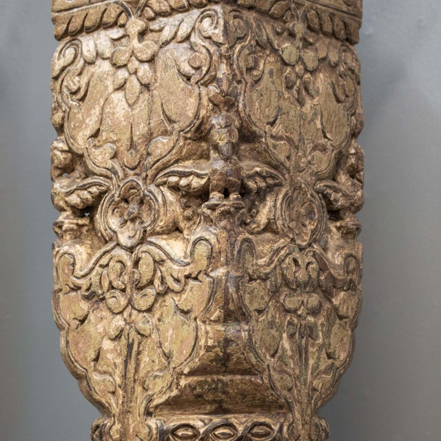 Antique Pair of Mughal Style Pillars From India For Sale - Image 9 of 14