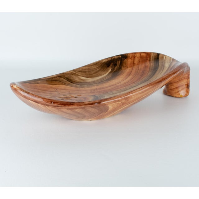 Saint-Jean-du-Desert, Marseille Ceramic Centerpiece, Faux-Wood Decor, circa 1950 For Sale - Image 14 of 15