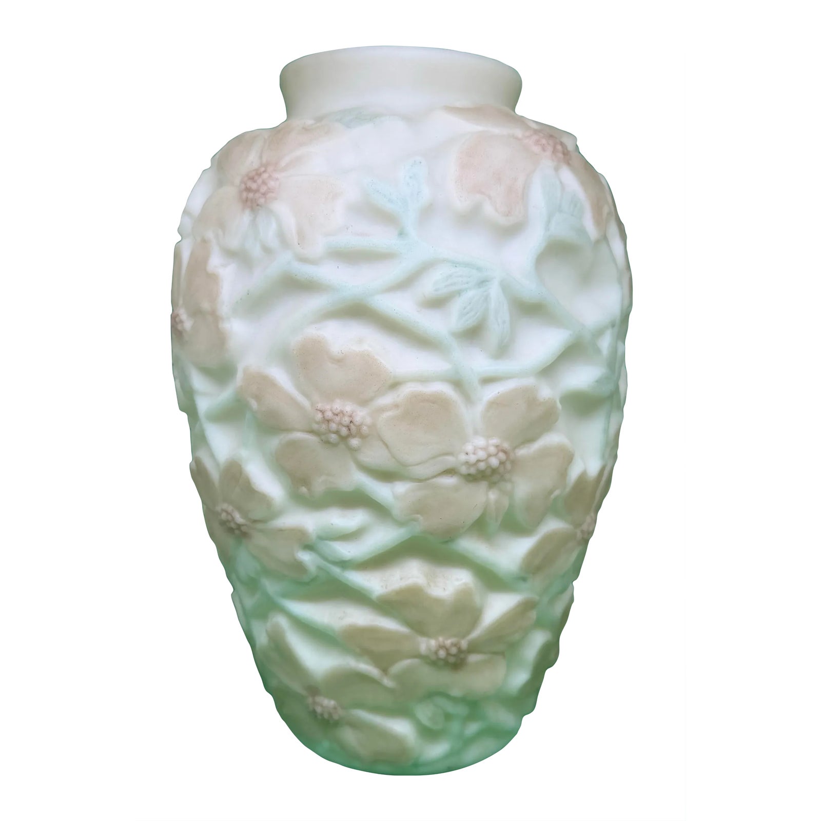 Early 20th Century Art Deco Phoenix Consolidated Glass Tri-Color ...