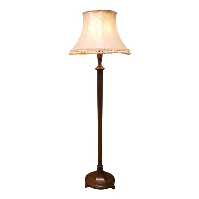 Tall Art Deco Floor Lamp, 1930 For Sale
