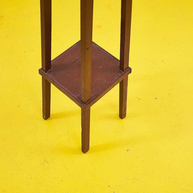 Vintage Geometric Plant Stand For Sale - Image 3 of 6