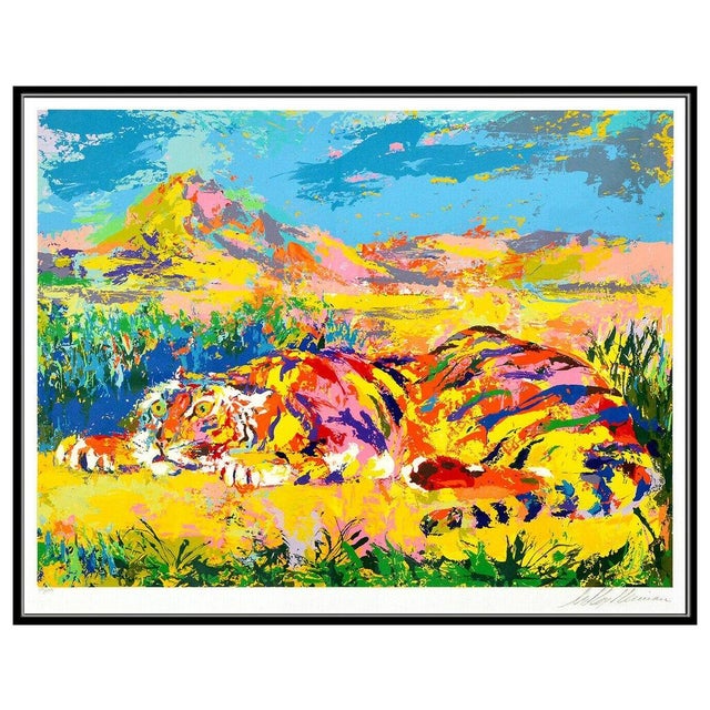 Abstract Expressionism 1970s Delacroix Tiger, LeRoy Neiman For Sale - Image 3 of 6