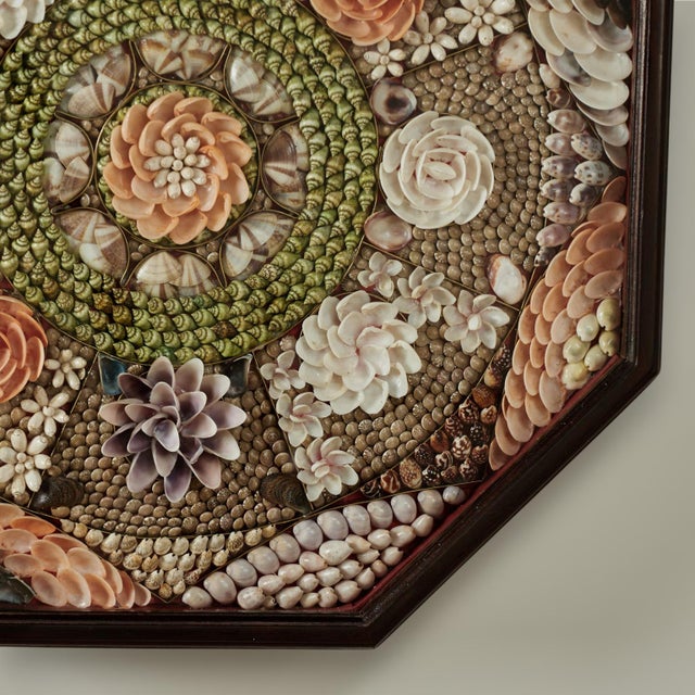 Green Vintage Sailors Valentine For Sale - Image 8 of 9