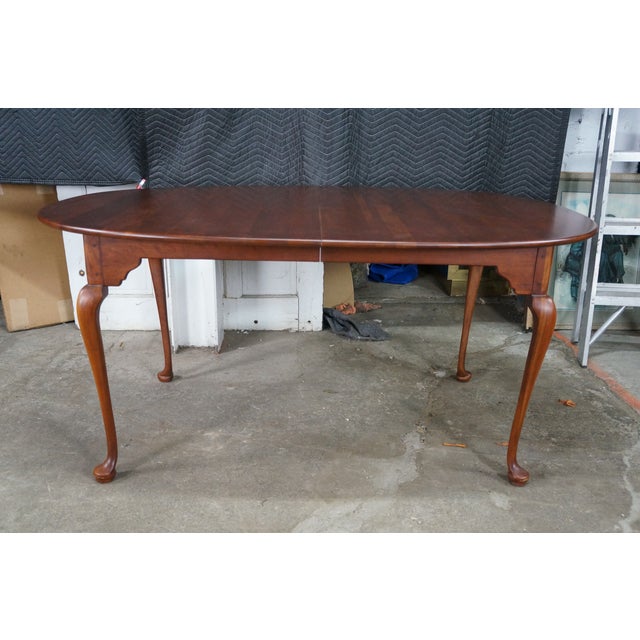 Vintage Lexington Bob Timberlake Cherry Queen Anne Farmhouse Dining Table 94" For Sale - Image 6 of 18
