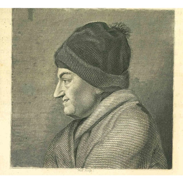 Portrait is an original etching artwork realized by Thomas Holloway for Johann Caspar Lavater's "Essays on Physiognomy,...