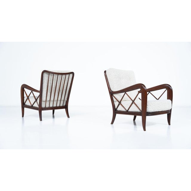 Paolo Buffa Mid-Century Modern Armchairs by Paolo Buffa, Italy, 1950s, Set of 2 For Sale - Image 4 of 18