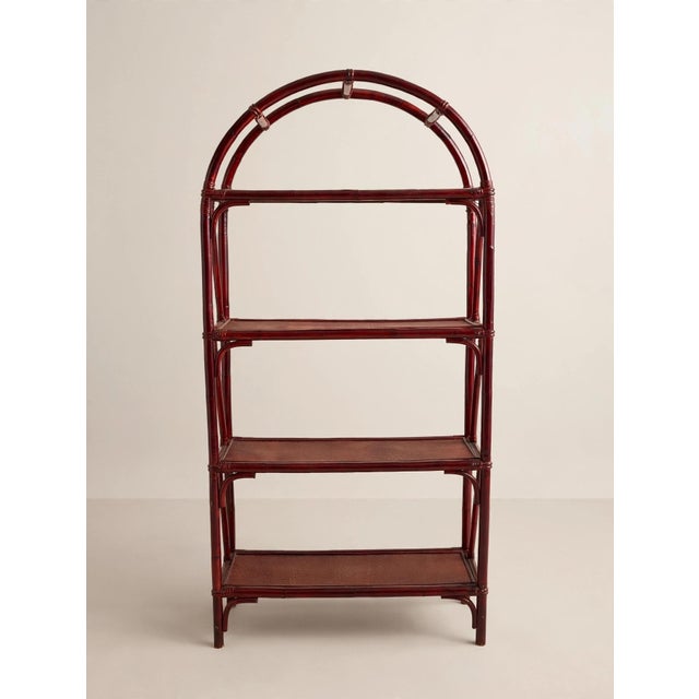 Vintage Bordeaux Bamboo Bookcase, 1960s, Set of 3 For Sale - Image 3 of 6