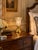 Metal Vintage Cut Glass Portable Table Lamp Brass For Sale - Image 7 of 7
