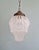 Art Deco Pendant Light in Frosted Clear Glass, 1930s For Sale - Image 12 of 15