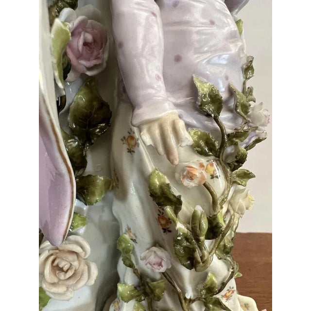 Large Art Nouveau Vase in German Slip For Sale - Image 6 of 12