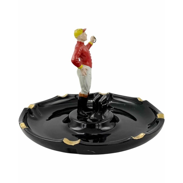 Mid-Century Modern Vintage the 21 Club Nyc Restaurant Equestrian Jockey Ashtray New York City For Sale - Image 3 of 10