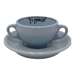 Vintage El Morocco Nyc Nightclub Bouillon Cup Bowl & Saucer New York City