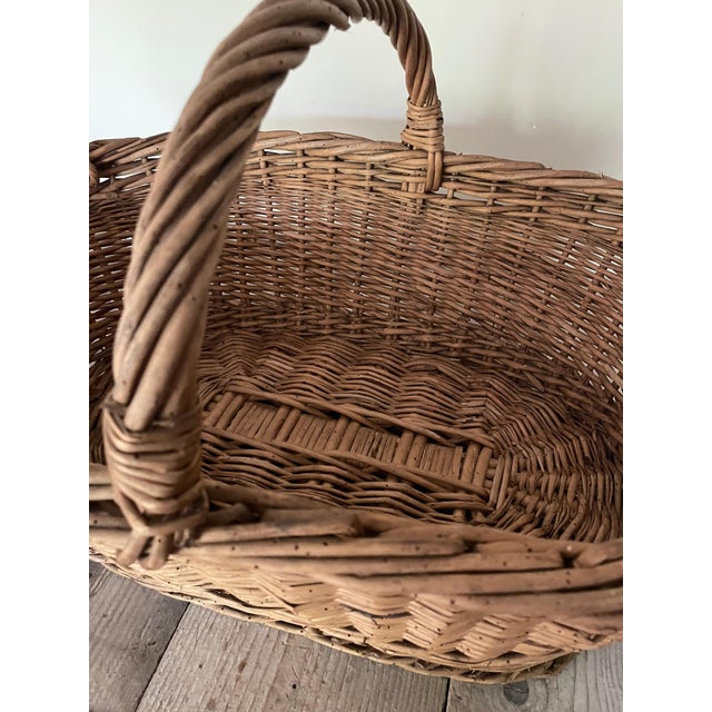 Basket with Large Handle, 1890s For Sale - Image 4 of 13