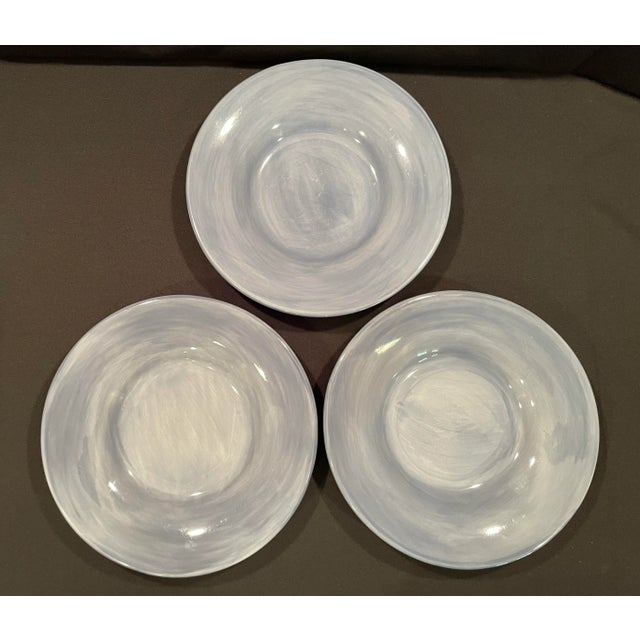 Ceramic Pottery Barn Sausalito Dishes in Slate Blue - Set of 12 For Sale - Image 7 of 12