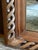 Large Italian Mid Century Braided Twist Wood Mirror For Sale - Image 4 of 6