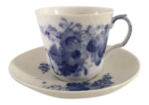 Vintage Royal Copenhagen Demitasse Cup & Saucer - A Pair