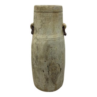 Vintage Indian Wood Vessel For Sale