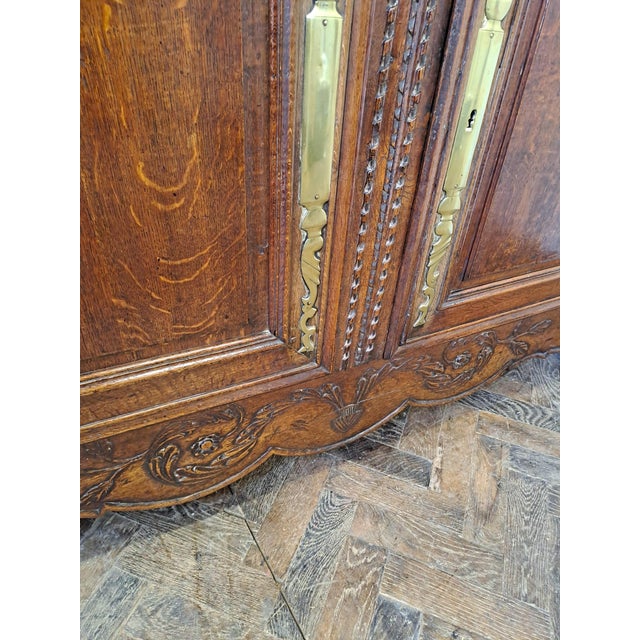 Cream Antique French Oak Dresser, 1820 For Sale - Image 8 of 9