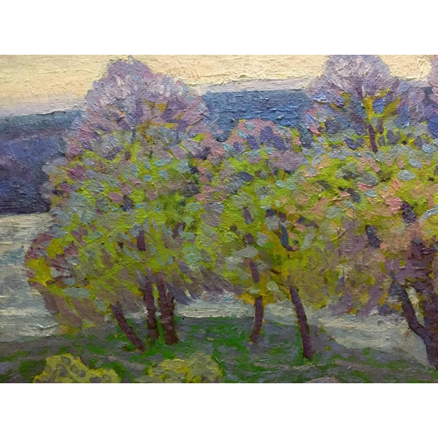 1960s 1960s Oil Painting Spring in the Kherson Region Grigory Savelievich Ruban For Sale - Image 5 of 11