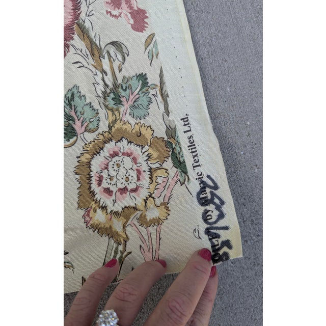 Chinoiserie Toile Fabric 1.27 Yards For Sale - Image 10 of 14