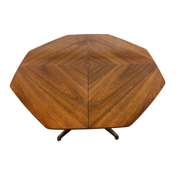 Mid-Century Modern Mid-Century Modern Kent Coffey Perspecta Walnut Dining Table For Sale - Image 3 of 9